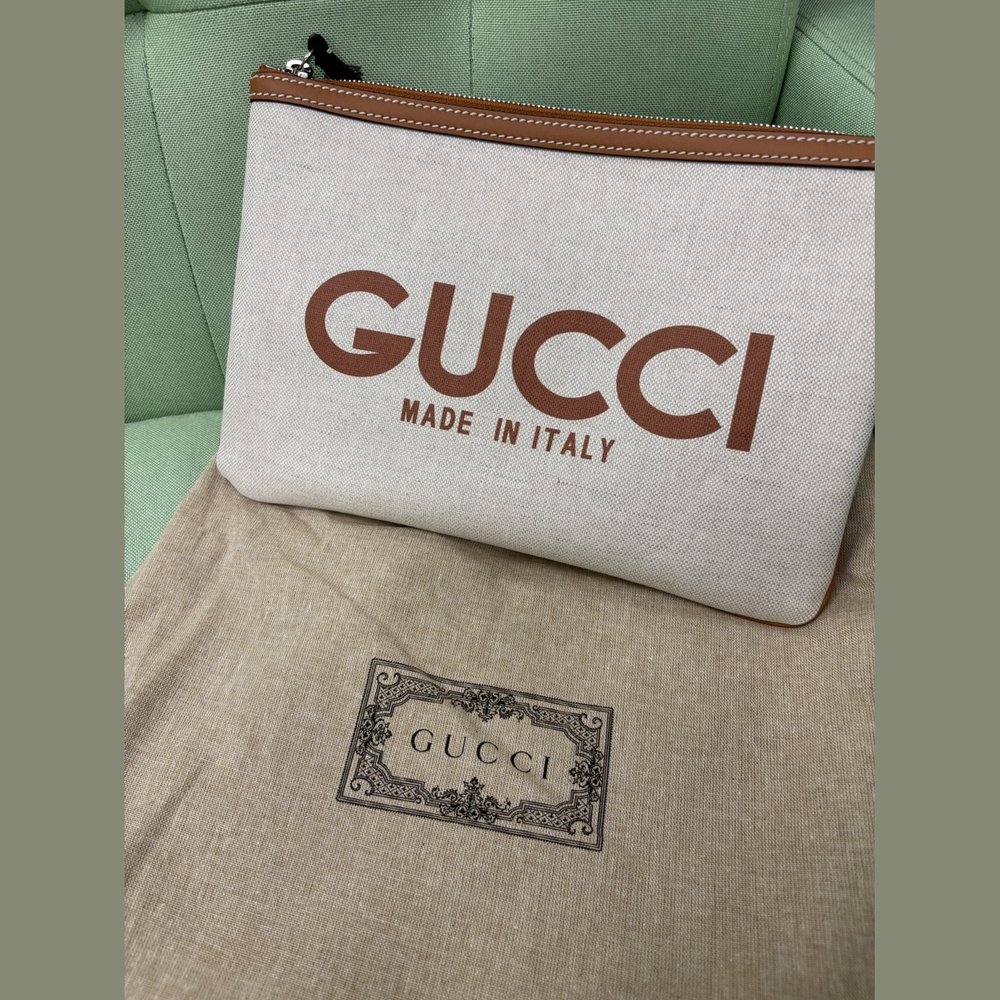 グッチ ロゴプリント クラッチバッグ 買取実績