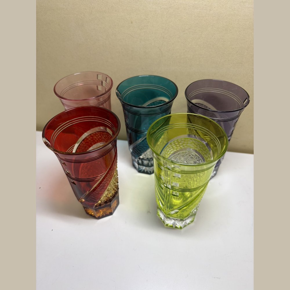 江戸切子 但野英芳 グラス5客セット 買取実績
