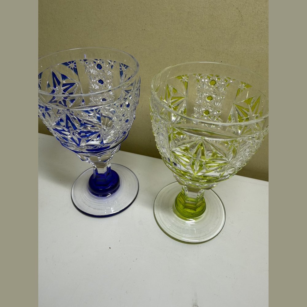 江戸切子 但野英芳 ワイングラスペア 買取実績